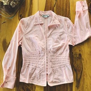 NYGARD -8- Peachy-Pink, Hook & Eye Long Sleeve Dress Shirt